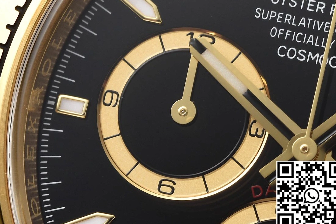 M126518 Daytona Cosmograph Black Rolex Clean Bezel Factory 0707